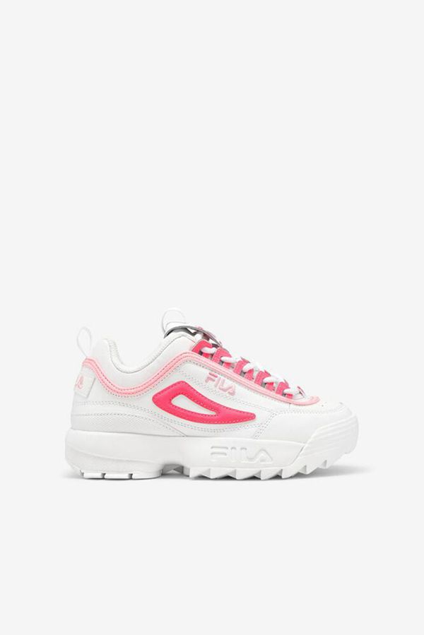 Zapatillas Fila Niños Blancas / Rosas - Little Disruptor 2 - España 182036WMZ